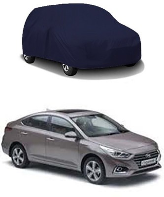 Wild Panther Car Cover For Hyundai Verna (Without Mirror Pockets)(Blue)