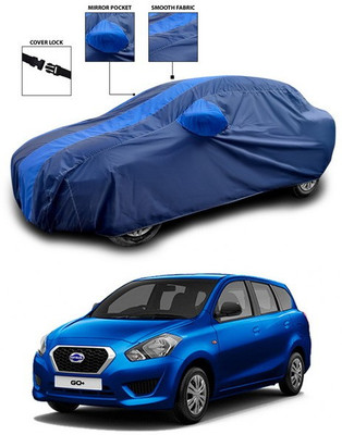 ANTHUB Car Cover For Nissan Go+ (With Mirror Pockets)(Blue)