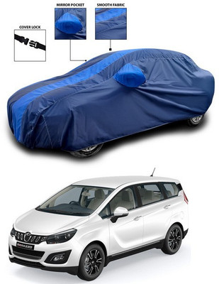 ANTHUB Car Cover For Mahindra Marazzo (With Mirror Pockets)(Blue)