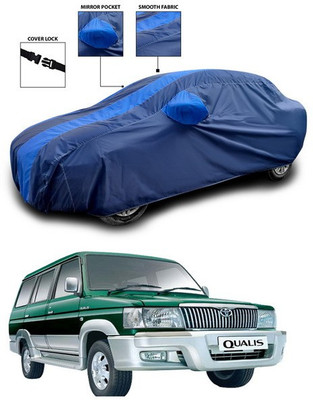 ANTHUB Car Cover For Toyota Qualis (With Mirror Pockets)(Blue)