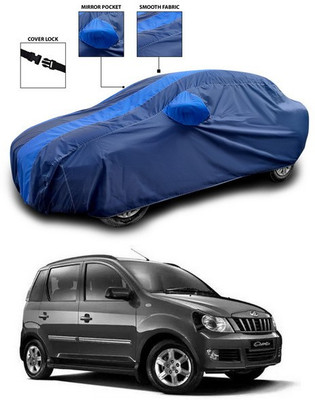 ANTHUB Car Cover For Mahindra Quanto (With Mirror Pockets)(Blue)