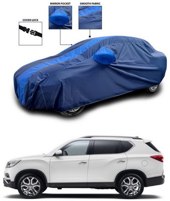 ANTHUB Car Cover For Mahindra XUV400 (With Mirror Pockets)(Blue)