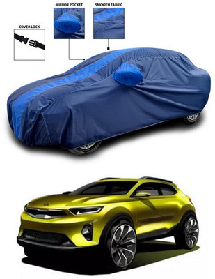 ANTHUB Car Cover For Kia QYI (With Mirror Pockets)(Blue)