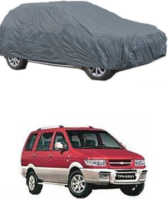 ZTech Car Cover For Chevrolet Tavera (Without Mirror Pockets)(Grey)