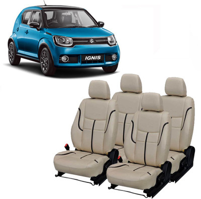 AutoSafe PU Leather Car Seat Cover For Maruti Ignis(Detachable Head Rest, 5 Seater)