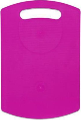 Kitchwish Unbreakable ABS Free Kitchen Chopping Cutting Board with Handle Square Fruit & Vegetable Cutting Board Plastic Cutting Board, (Pink) Plastic Cutting Board(Pink Pack of 1 Dishwasher Safe)