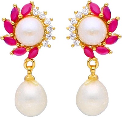 Sri Jagdamba Pearls Sri Jagdamba Pearls Mahika Pearl Earrings Pearl Alloy Drops & Danglers