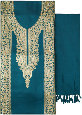 Soul Essence Wool Embroidered Salwar Suit Material