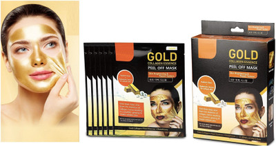 MYEONG Naturals collagen essence golden peel off mask for women and men for lightens skin tones produce naturally glowing skin(162 ml)