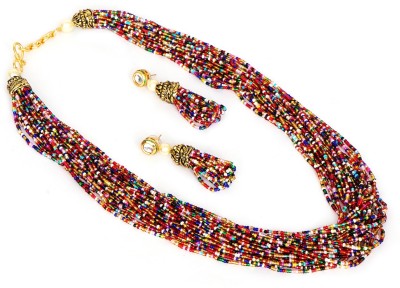 GEODE DELIGHT Alloy Gold-plated Multicolor Jewellery Set(Pack of 1)