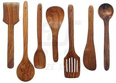OnlineCraft ch2908 Kitchen Tool Set(Brown, Spatula, Ladle)