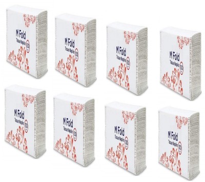 Modi Household Multifold Paper Towels (M Fold) White Paper Napkins(8 Sheets)