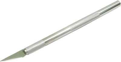 Ilma baker tools Silver Metal Grip Hand-held Paper Cutter(Set Of 1, Silver)