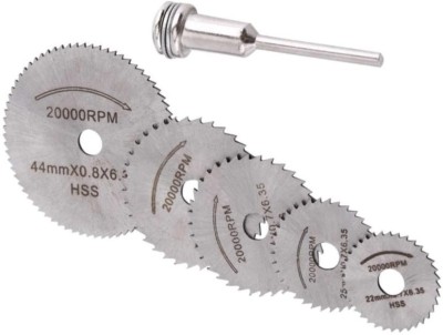 Inditrust 6pcs Set Mini HSS Circular Saw Blades Rotating Tool Rotary Bit Set Size (22,25,32,35,44 and 3.2) Pack of 1 set Rotary Bit Set(6 Bits)