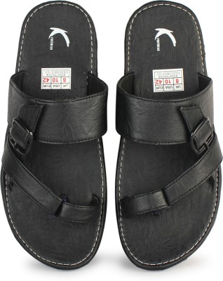 KANEGGYE Men Sandals(Black , 9)