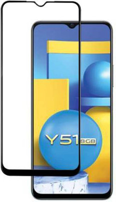 SRT Edge To Edge Tempered Glass for Vivo Y51 2020(Pack of 1)