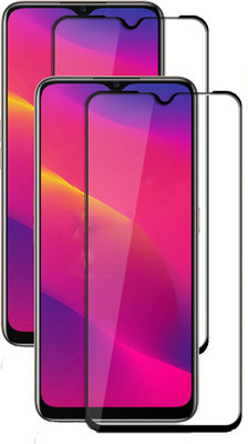 Fovtyline Edge To Edge Tempered Glass for Oppo A5 2020(Pack of 2)