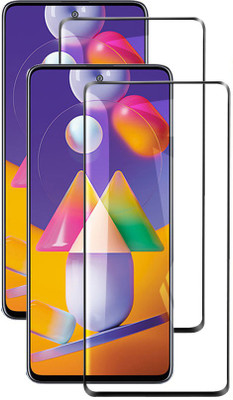 Fovtyline Edge To Edge Tempered Glass for Samsung Galaxy M31s(Pack of 2)