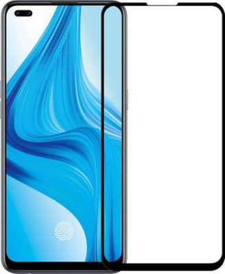 EASYBIZZ Edge To Edge Tempered Glass for Oppo F17 pro(Pack of 1)