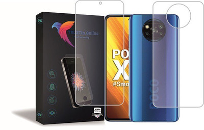 TRUSTin.ONLINE Front and Back Screen Guard for XIOAMI POCO X3, POCO X3, Xiaomi Poco X3 Pro, Poco X3 Pro, X3 Pro(Pack of 2)