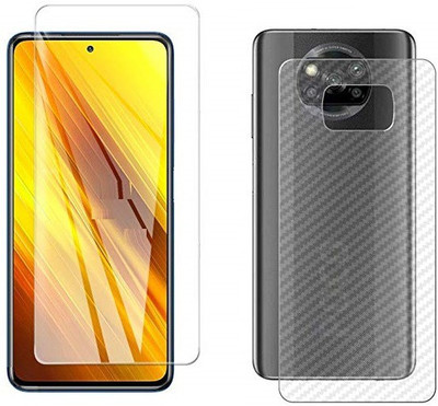 Bodoma Front and Back Tempered Glass for Poco X3(Pack of 2)