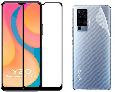 Bodoma Front and Back Tempered Glass for Vivo Y51 2020, Vivo Y31 2021(Pack of 2)