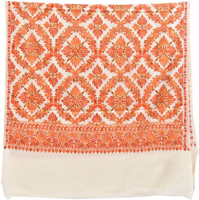 SUMEDH handcrafts Wool Embroidered Women Shawl(Multicolor)