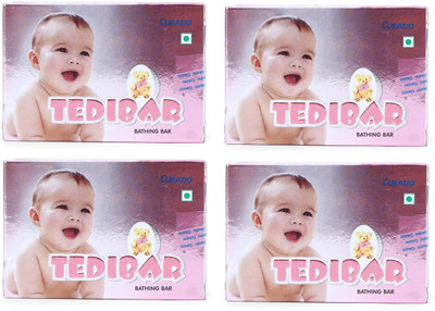 CURATIO Tedibar Baby Soap - 4 x 75 g Packs(4 x 75 g)