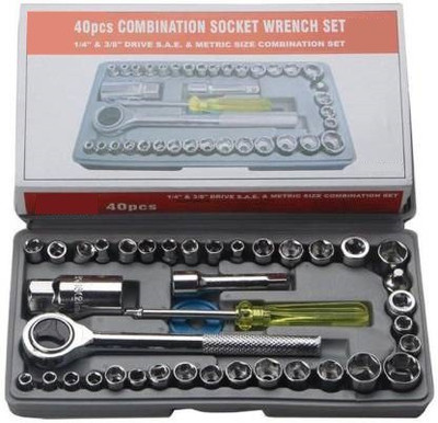 soniry 40 Pcs Socket Tool Kit Socket Set(Pack of 1)