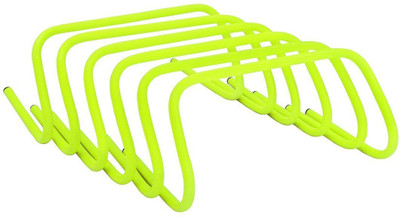 PSP SPORTS 6 INCH Agility Speed Training and Practice Hurdle for Track and Fields PVC Speed Hurdles(For Adults, Children Pack of 6)