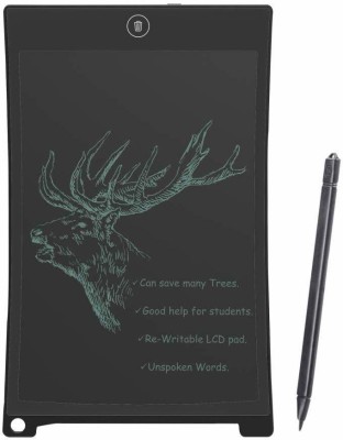 TANooSH 8.5 Inch E-Writing LCD Notepad Electronic Ruff Pad Tablet for Kids and Adults 10 Year Made in India(Black)