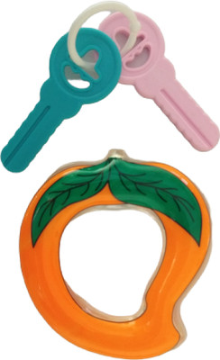 GREST Water Filled Soft BPA-Free Cooling Mango Shape Teether Teether(Multicolor)