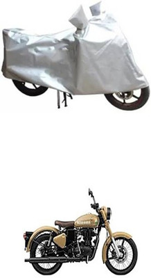 Wild Panther Two Wheeler Cover for Royal Enfield(Silver)
