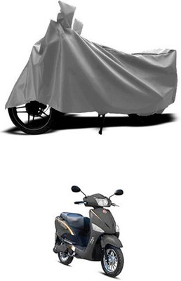 Wild Panther Two Wheeler Cover for Hero(Electric Optima, Grey)