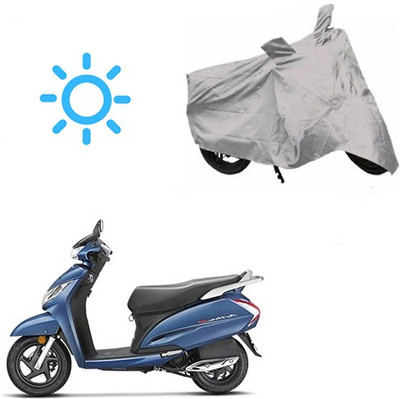 MOTOWORLD Waterproof Two Wheeler Cover for Honda(Activa 125, Silver)