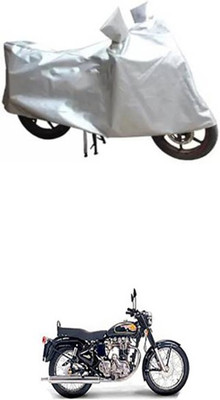ZTech Two Wheeler Cover for Royal Enfield(Twin spark, Silver)