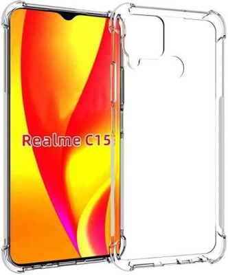 Sarju Back Cover for Realme C15, Realme C15 2020(Transparent, Pack of: 1)