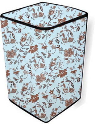AAVYA UNIQUE FASHION Top Loading Washing Machine  Cover(Width: 61.3 cm, White,Brown)