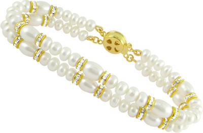 25% OFF on Sri Jagdamba Pearls Alloy Gold-plated Bracelet 25% OFF on Sri Jagdamba Pearls Alloy Gold-plated Bracelet