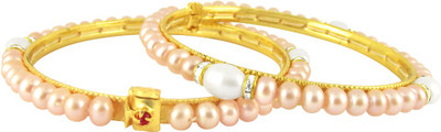 16% OFF on Sri Jagdamba Pearls Alloy Gold-plated Bangle(Pack of 2) 16% OFF on Sri Jagdamba Pearls Alloy Gold-plated Bangle(Pack of 2)