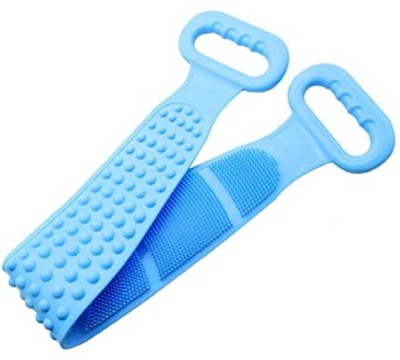 Mikapenterprise Silicone Back Scrubber Belt Soft Body Massage Cleaning Exfoliating Bath Brush