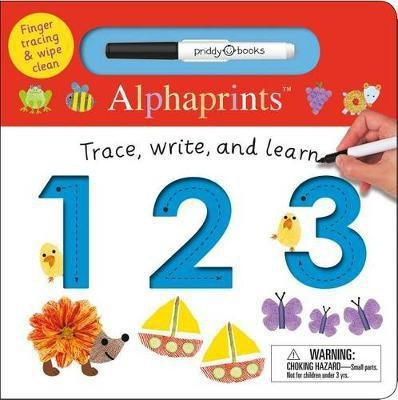 Alphaprints: Trace, Write, and Learn 123(English, Board book, Priddy Roger)