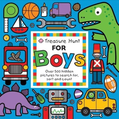 Treasure Hunt for Boys  - Over 500 Hidden Pictures to Search for, Sort and Count(English, Board book, Priddy Roger)