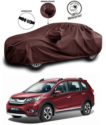 ANTHUB Car Cover For Honda BRV (With Mirror Pockets)(Maroon)