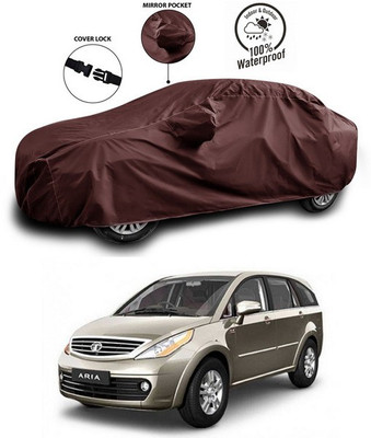 ANTHUB Car Cover For Tata Aria (With Mirror Pockets)(Maroon)