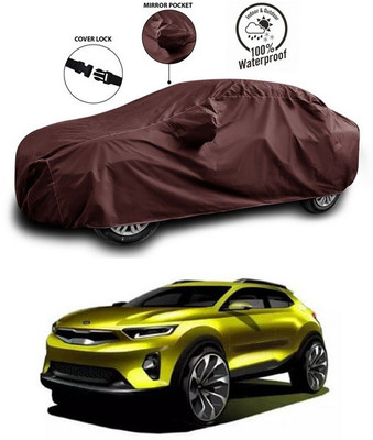 ANTHUB Car Cover For Kia QYI (With Mirror Pockets)(Maroon)