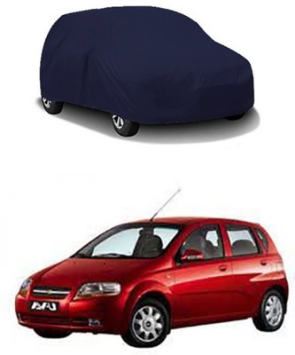 Toy Ville Car Cover For Chevrolet Aveo Uva (Without Mirror Pockets)(Blue)