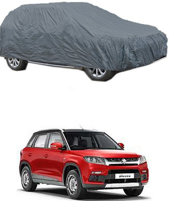 Toy Ville Car Cover For Maruti Suzuki Vitara Brezza (Without Mirror Pockets)(Grey)