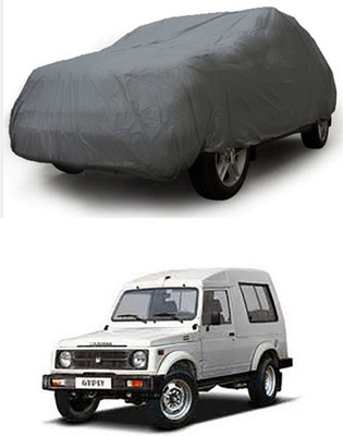 W proof Car Cover For Maruti Suzuki Gypsy (Without Mirror Pockets)(Grey)