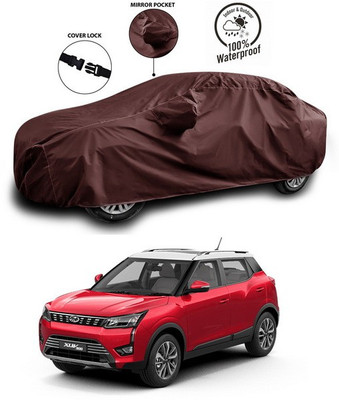 ANTHUB Car Cover For Mahindra XUV 300 (With Mirror Pockets)(Maroon)
